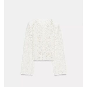 ZARA BLOGGERS FAV SHOULDER PAD LACE TOP